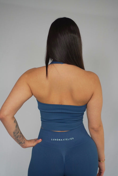 After Hours — Noir Halter Top - Luxòra Atelier