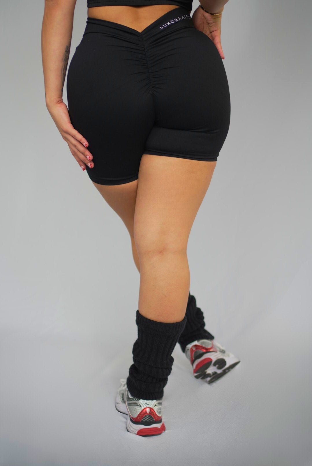 After Hours — Noir Sculpt Shorts - Luxòra Atelier