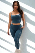 High-energy workout look: Nova Power Set in Deep Teal by Luxòra Atelier with sleek support and movement